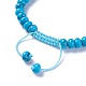 Adjustable Nylon Cord Braided Bead Bracelets BJEW-F369-D05-3
