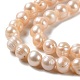 Fili di perle di perle d'acqua dolce coltivate naturali PEAR-E018-26-3