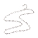 304 Stainless Steel Coffee Bean Chain Necklaces NJEW-O123-01P-1