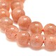 Chapelets de perles de sunstone naturelle naturelles G-F674-09-6mm-3