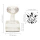 CRASPIRE Handmade Soap Stamp Bottle Crystal Eye Acrylic Soap Stamp with 1.57