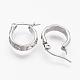 304 Stainless Steel Hoop Earrings BJEW-N0039-11-3