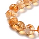Chapelets de perles de citrine naturelle G-P466-01B-4