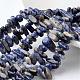 Pépites naturelles tache bleue perles de jaspe G-M342-17-1