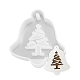 Campana fai da te a tema natalizio con stampi in silicone con ciondolo albero DIY-F114-35-1