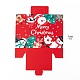 Sacchetto regalo creativo pieghevole in carta kraft con rettangolo a tema natalizio CON-B002-02C-2