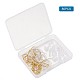 Brass Earring Hooks STER-TA0001-02-2