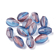 Perlina acrilica verniciata a spruzzo bicolore trasparente ACRP-T005-30-1