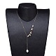 Collares pendientes de perlas individuales NJEW-JN02710-03-4