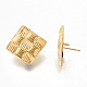 Alloy Stud Earring Findings PALLOY-R134-07-RS-3