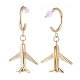 Brass Dangle Stud Earrings EJEW-JE04112-01-2