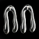 Resin Twist Arch Stud Earrings EJEW-D056-14-2