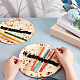 Funny Imitation Chinese Style Pancake Canvas Pen Roll Up AJEW-WH0332-24-3