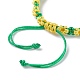 Bracelet tressé motif fleur de pêcher BJEW-JB07375-5