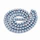 Chapelets de perles en hématite synthétique sans magnétiques G-N0318-14-B-2