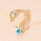 Alloy Rose Climber Wrap Around Stud Earrings for Women EJEW-A096-01A-5