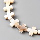 Нити бусин из пресноводных ракушек SSHEL-WH20001-06B-2