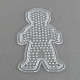 少年DIYメルティビーズヒューズビーズセット：ヒューズビーズ  ABCのペグボード  厚紙テンプレート  プラスチックビーズピンセット鉄紙  ミックスカラー  123x70mm X-DIY-S002-21B-3