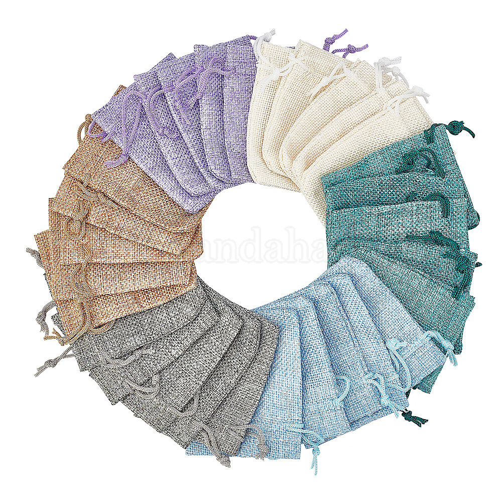 Shop BENECREAT 30Pack 6 Color Small Burlap Bags with Drawstring Gift