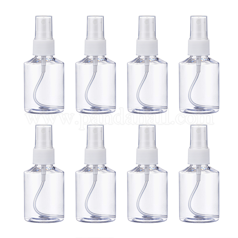 Wholesale 50ml Refillable PET Plastic Spray Bottles