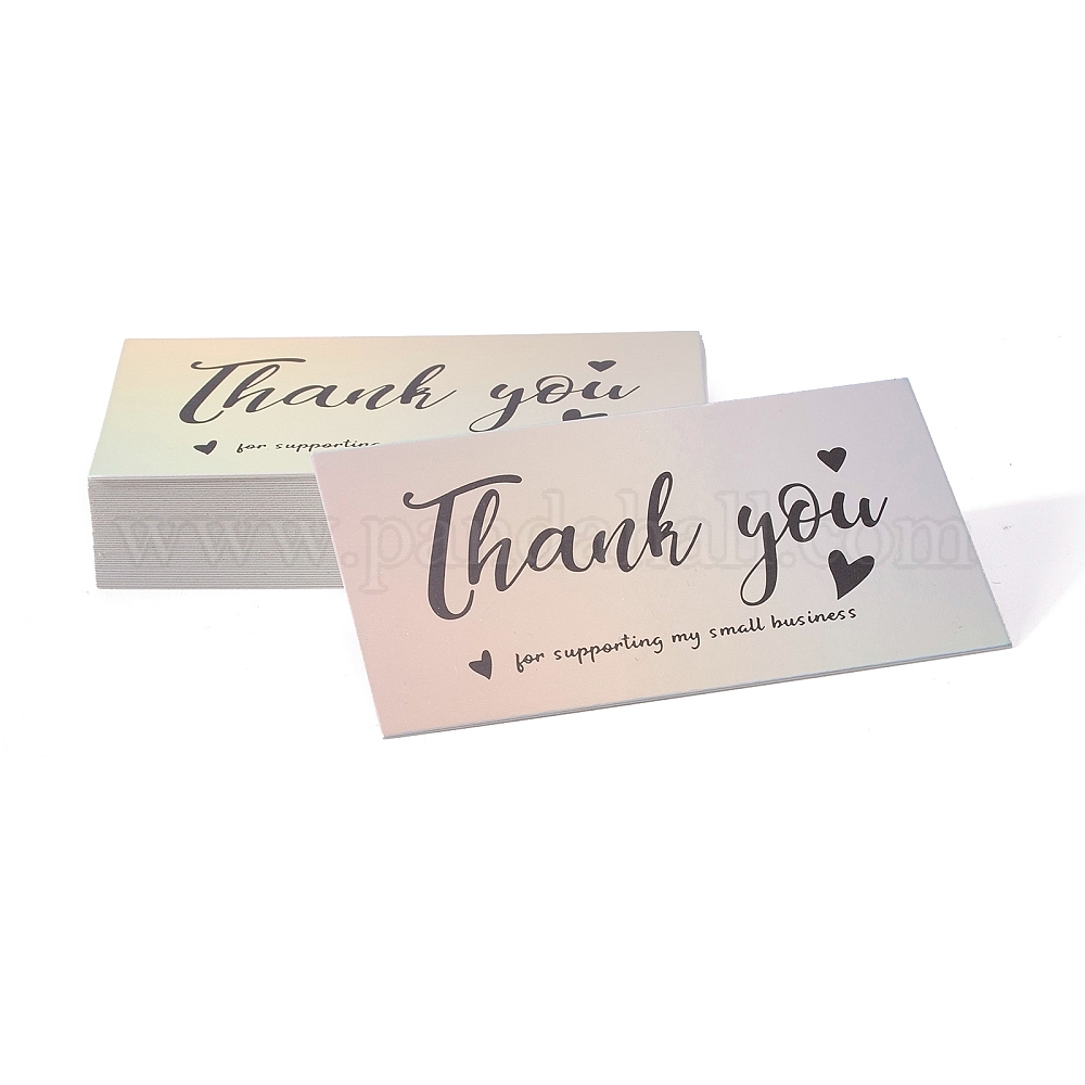 Wholesale Laser Thank You Card - Pandahall.com