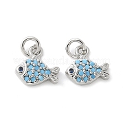 Латунные микро проложить кубического циркония подвески KK-U056-19P