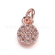 Латунные микро проложить кубического циркония подвески ZIRC-K070-43RG