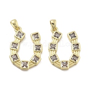 Латунные микро проложить кубического циркония подвески KK-U060-23G-04