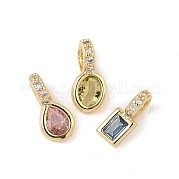 Латунные микро проложить кубического циркония подвески KK-Q039-04G