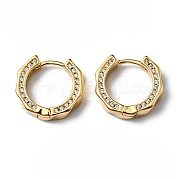 Серьги-кольца из прозрачного кубического циркония EJEW-P229-03G
