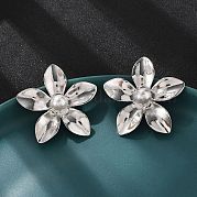 Серьги-гвоздики из латуни EJEW-S258-02P