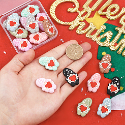 18 шт. 9 цвета пищевые экологически чистые силиконовые бусины&nbsp;SIL-CA0001-82