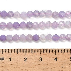 Нити бусин из натурального лавандового аметиста G-Z106-A03-4mm