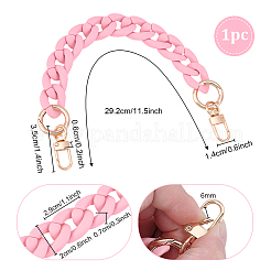 Прорезиненные акриловые кубинские цепочки для сумок FIND-WH0176-19A