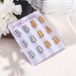 Серьги-гвоздики из нержавеющей стали 304&nbsp;EJEW-C099-21GP