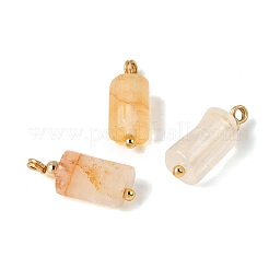 Pendentifs en quartz hématoïde jaune naturel&nbsp;GG-CBACE45-02G-06