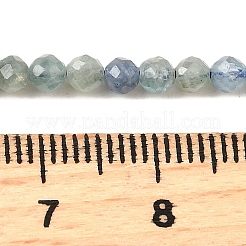 Натуральные нити из кианита / цианита / дистенового бисера G-G259-D04-3mm