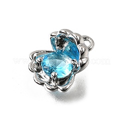 Латунь прокладывает кубические циркониевые прелести&nbsp;KK-C096-15P-02