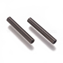 304ステンレスチューブビーズ  イオンプレーティング（ip）  電気泳動黒  20x3mm  穴：1.8mm&nbsp;STAS-L216-23A-B