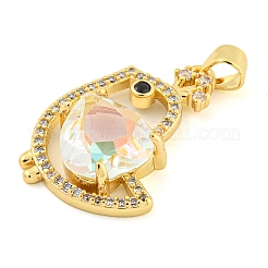 Покрытие стойки латунь микропаве прозрачные подвески из кубического циркония&nbsp;ZIRC-L100-156G-01