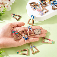 16 шт. подвески из 8-х цветов из смолы и ореха&nbsp;FIND-TA0006-47