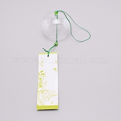 Carillons éoliens en verre de peinture ronde japonaise&nbsp;CF-TAC0001-05B