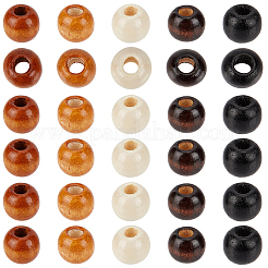 500 pieza de cuentas de madera de arce de 5 colores&nbsp;WOOD-GF0002-47
