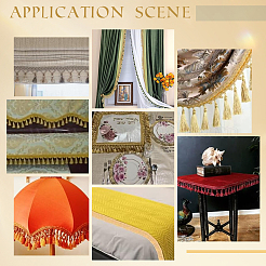 14 ярд полиэфирной кружевной ленты с кисточками OCOR-PH0004-32