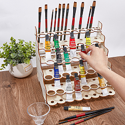 Деревянная подставка для красок и дерзких материалов DIY-WH0504-22