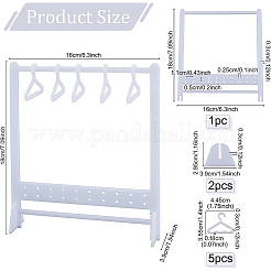 Непрозрачные акриловые подставки для серег EDIS-WH0029-13