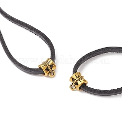 2шт. 2-х цветный шнур из коровьей кожи для изготовления двухслойного ожерелья AJEW-JB01355