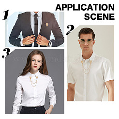 2 шт. 2 броши-дракона для воротника мужского костюма JEWB-GF0001-22G