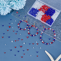 18 нити 9 стилей прозрачные гальванические стеклянные бусины&nbsp;GLAA-DC0001-48