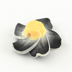 Argilla polimerica artigianali 3 d Plumeria fiore perline&nbsp;X-CLAY-Q192-30mm-01